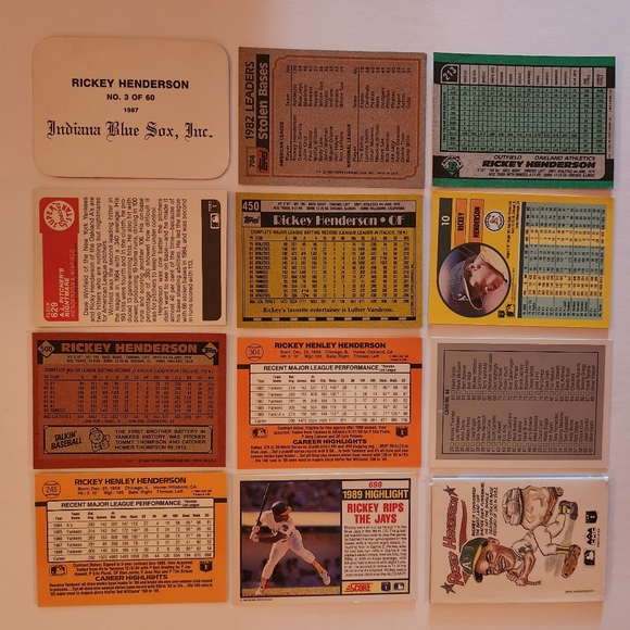 Lot of 45 Rickey Henderson baseball cards - Picture 5 of 10